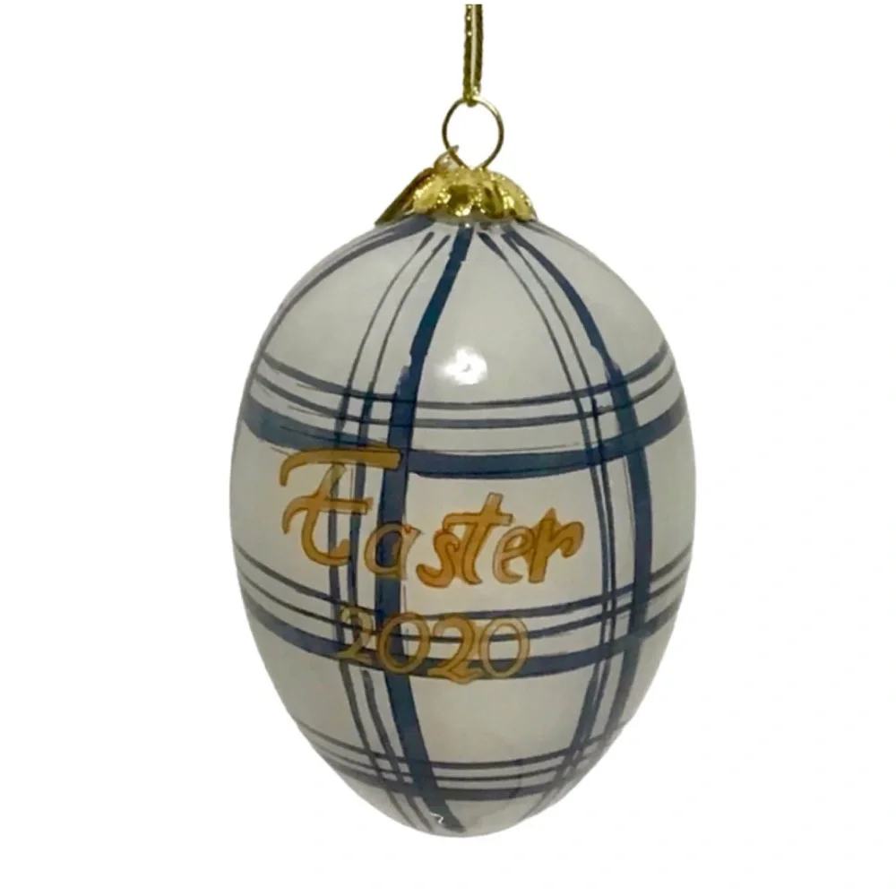 Pier 1 Li Bien “Easter 2020” Glass Egg Easter Ornament (NWT)